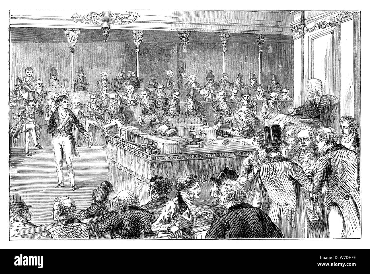 Lord John Russell (1792 à 1878) L'introduction de la Loi sur la réforme de 1832 (c1895). Artiste : Inconnu Banque D'Images