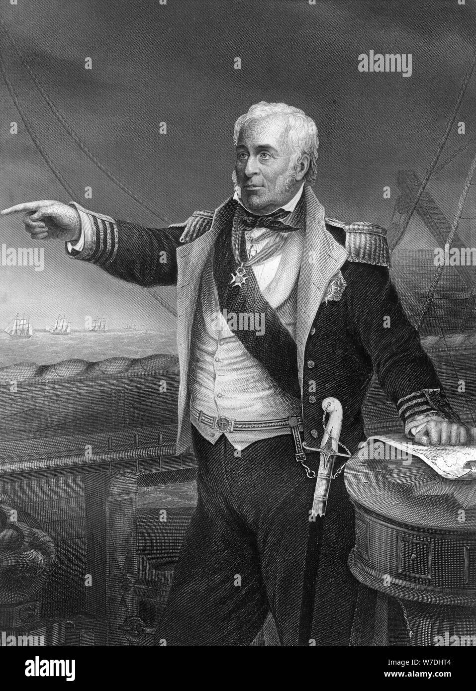 L'amiral Sir Charles Napier (1786-1860), 1857.Artiste : DJ Pound Banque D'Images