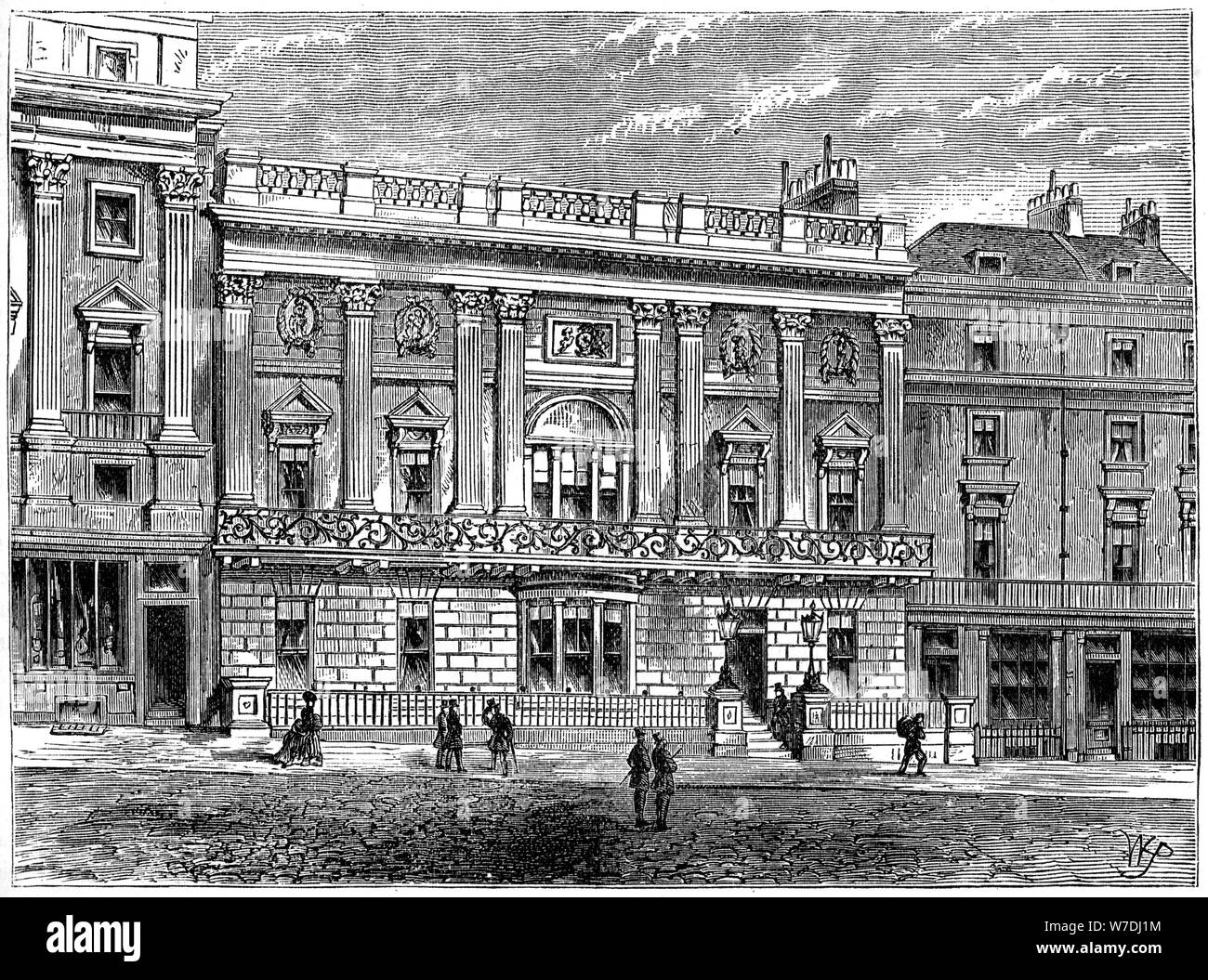 White's, Londres, 1891. Artiste : Inconnu Banque D'Images