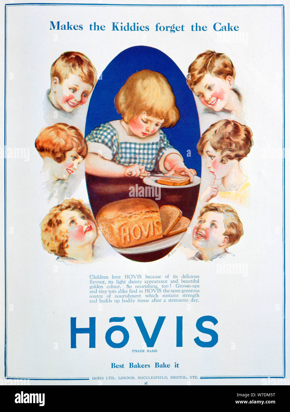 Pain Hovis annonce, 1928. Artiste : Inconnu Banque D'Images
