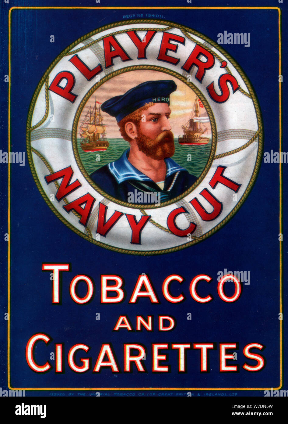 Annonce pour Player's Navy Cut tabac et cigarettes, 1923. Artiste : Inconnu Banque D'Images