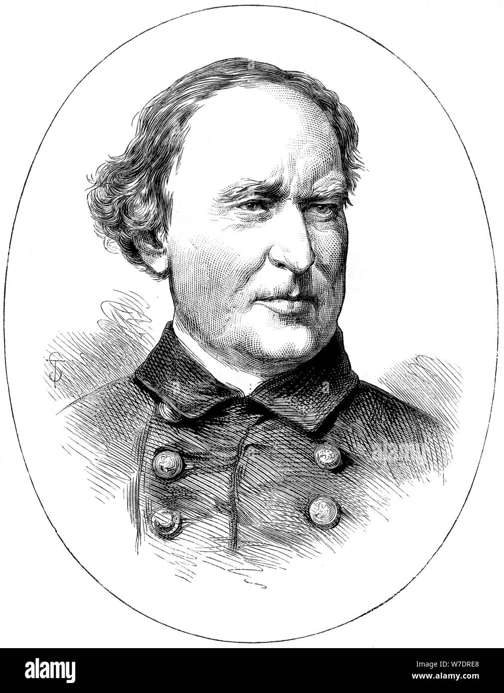 David Farragut, officier de marine de la guerre de Sécession, (c1880). Artiste : Inconnu Banque D'Images