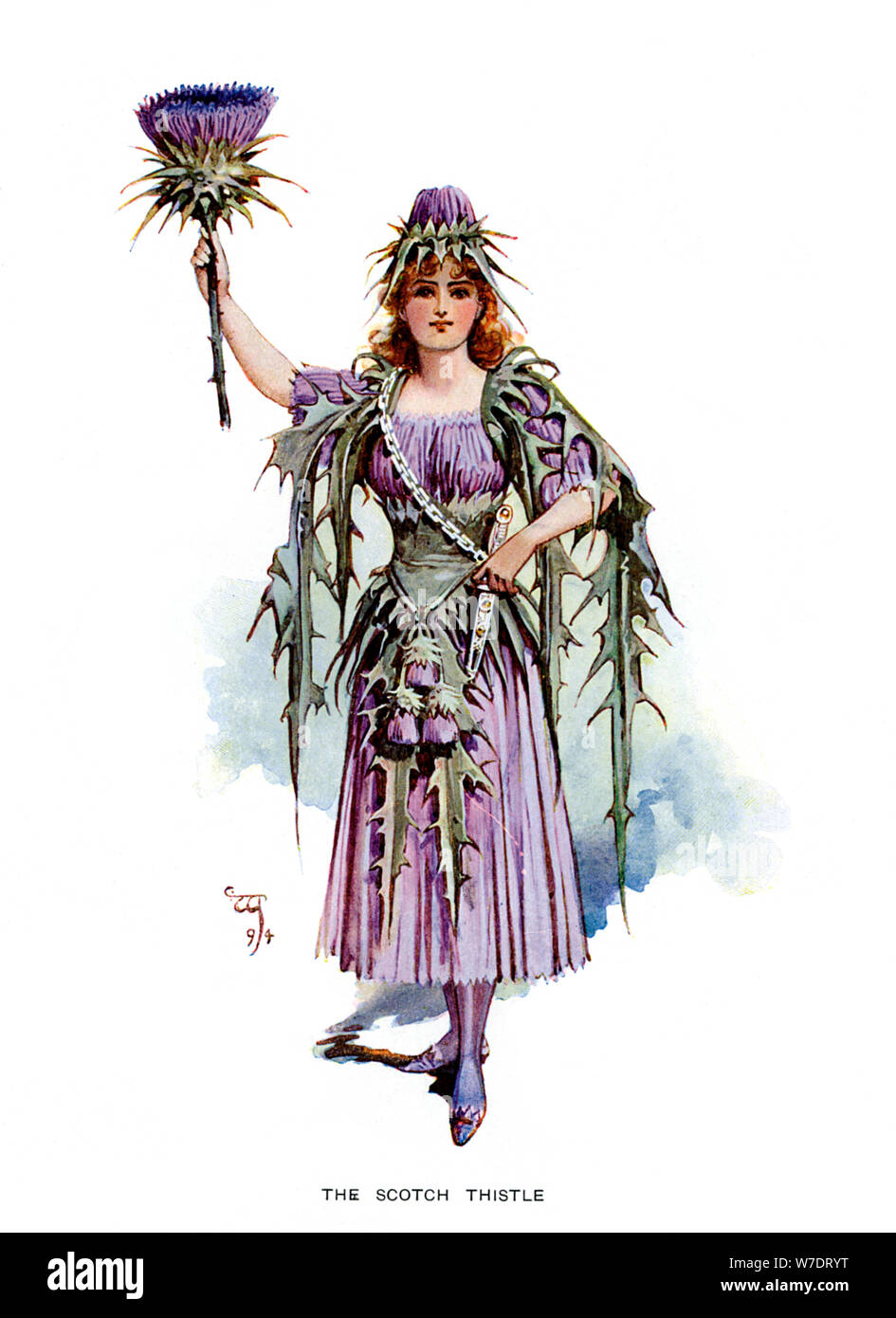 'Le chardon écossais', 1899. Artiste : Inconnu Banque D'Images