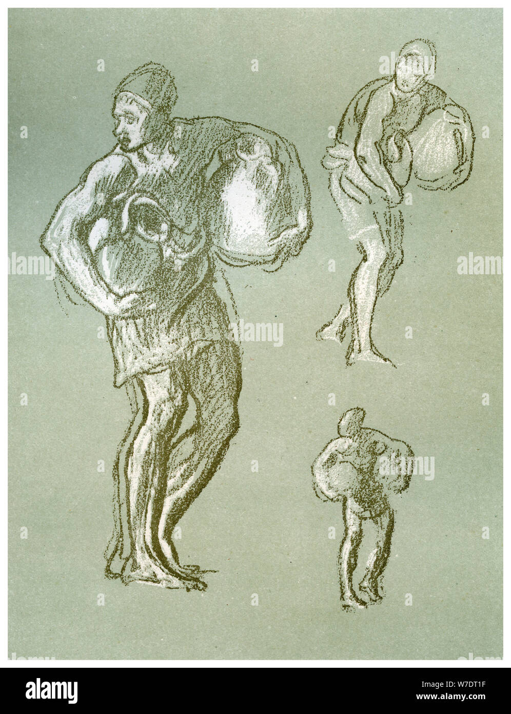 Des études pour "Les arts de la paix", c1880-1882. Artiste : Frederic Leighton Banque D'Images