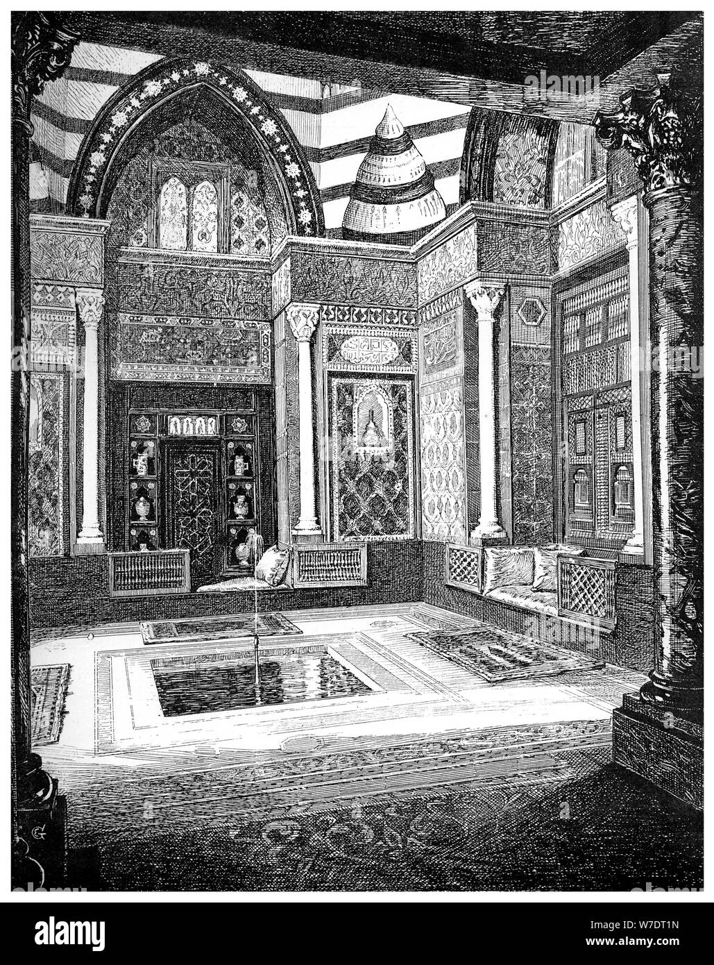 Les Etats arabes Hall, c1880-1882. Artiste : Frederic Leighton Banque D'Images