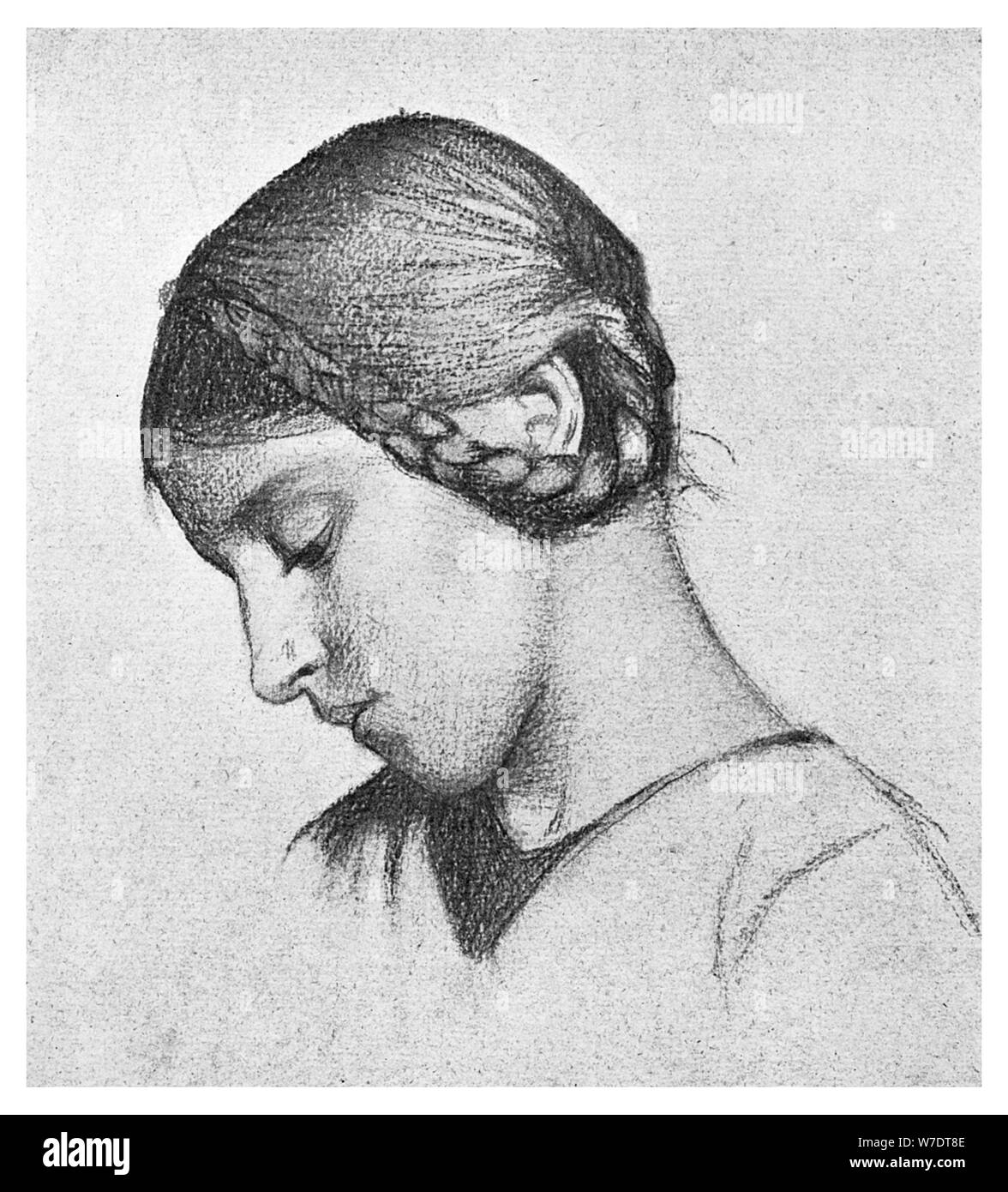 Étude pour 'St Elisabeth de Hongrie', c1895 (1901). Artiste : Inconnu Banque D'Images