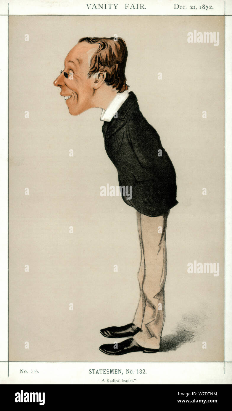 "Un leader radical', Henry Fawcett MP, homme politique britannique et économiste, 1872.Artiste : Melchiorre Delfico Banque D'Images