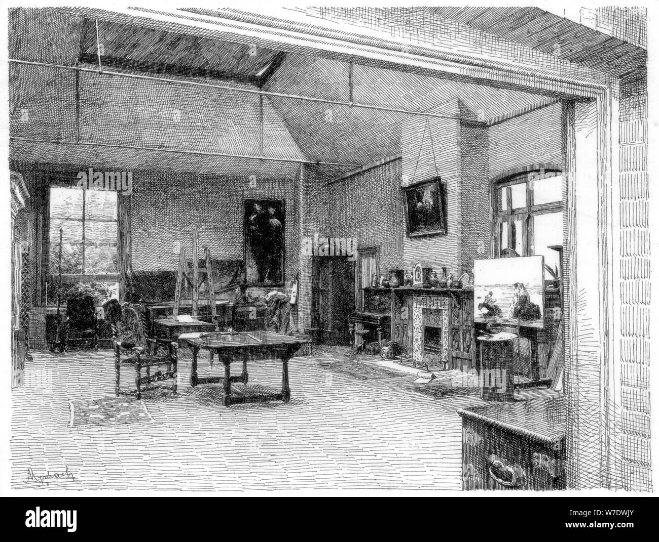 "Le Studio, à l'Est', c1880-1882. Artiste : Inconnu Banque D'Images