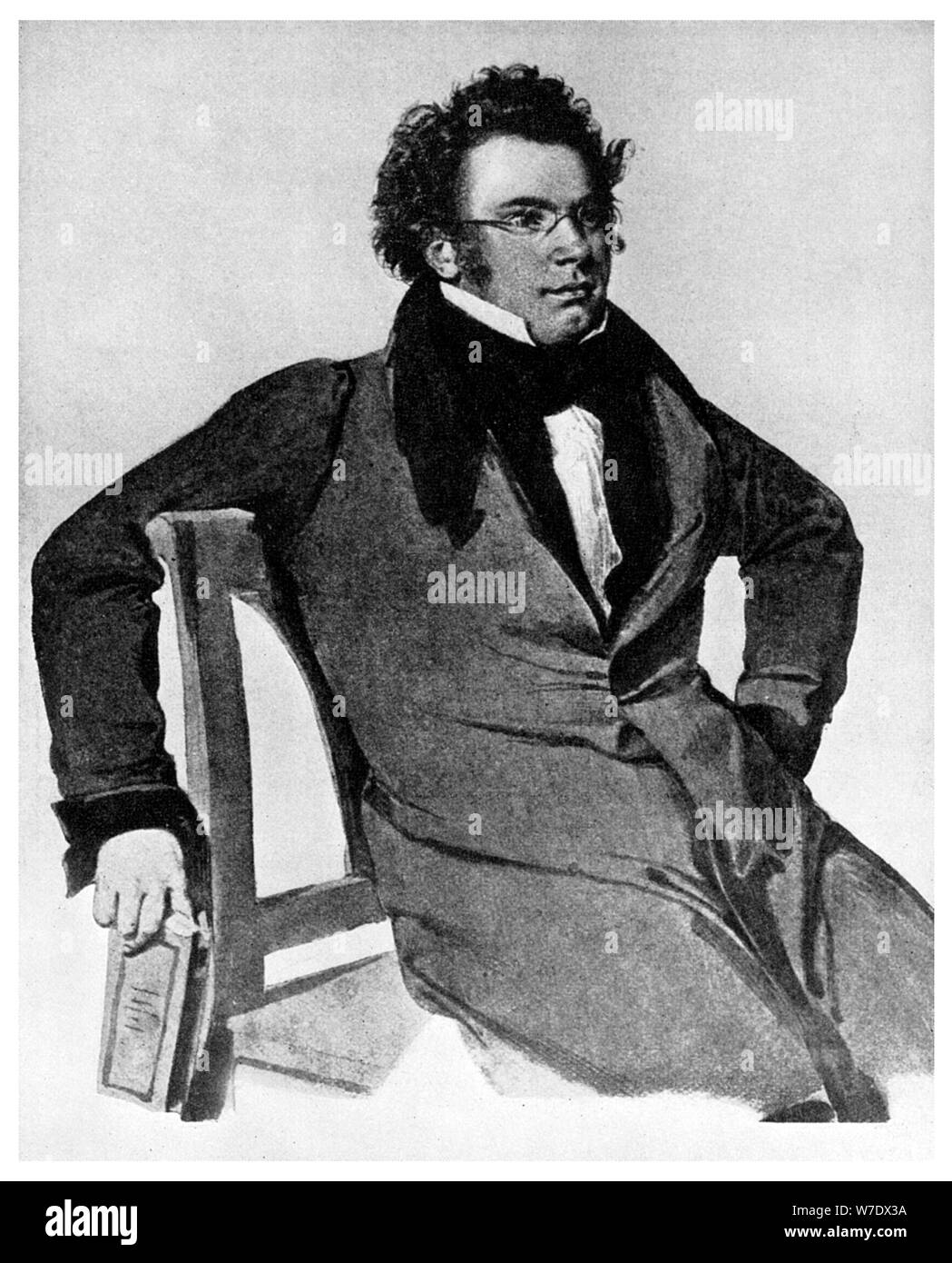 Franz Peter Schubert, compositeur autrichien, 1825 (1956). Artiste : Inconnu Banque D'Images