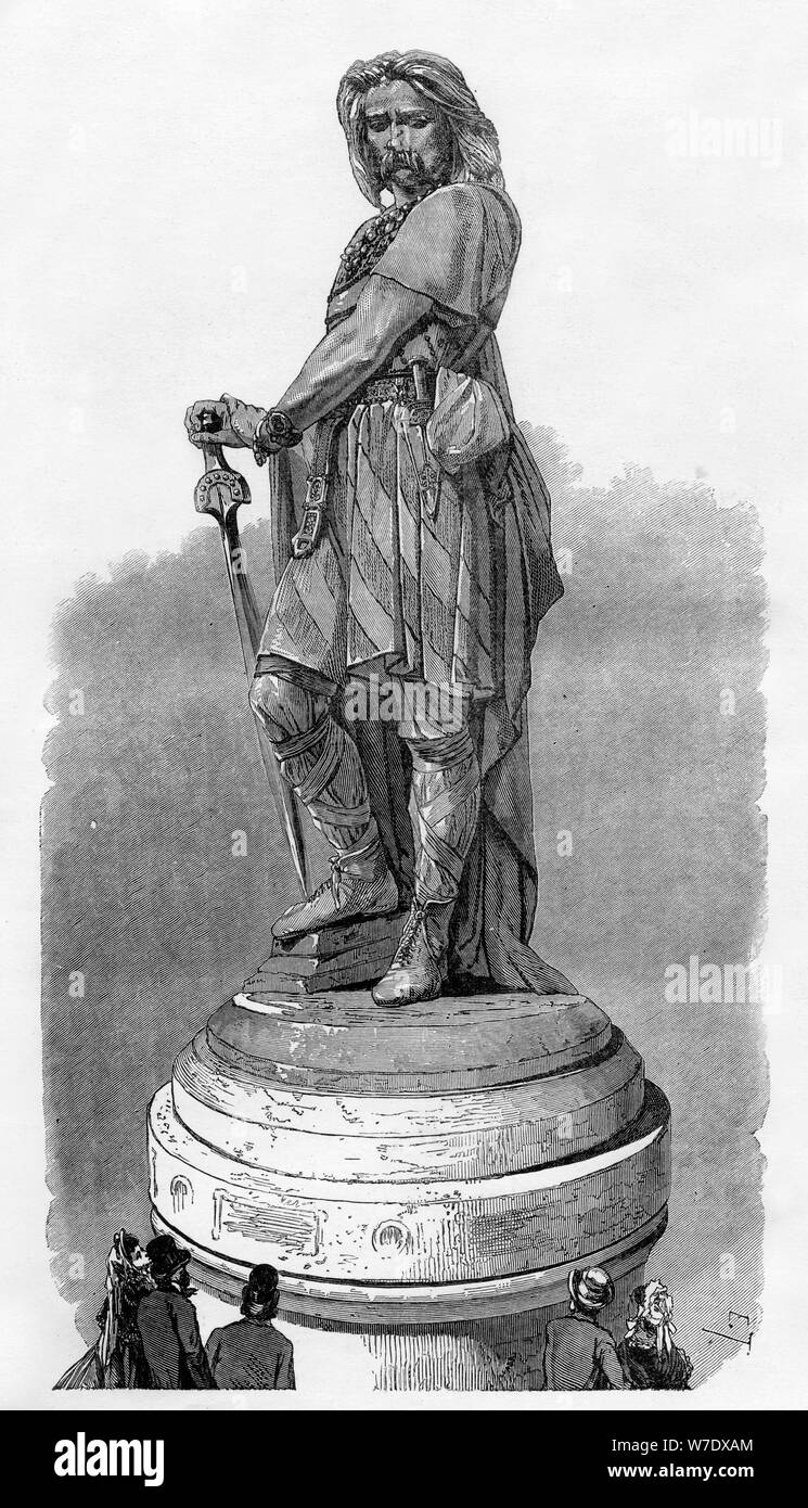 Mémorial de Vercingétorix à Alésia, près de Dijon, France, 1882-1884. Artiste : Inconnu Banque D'Images