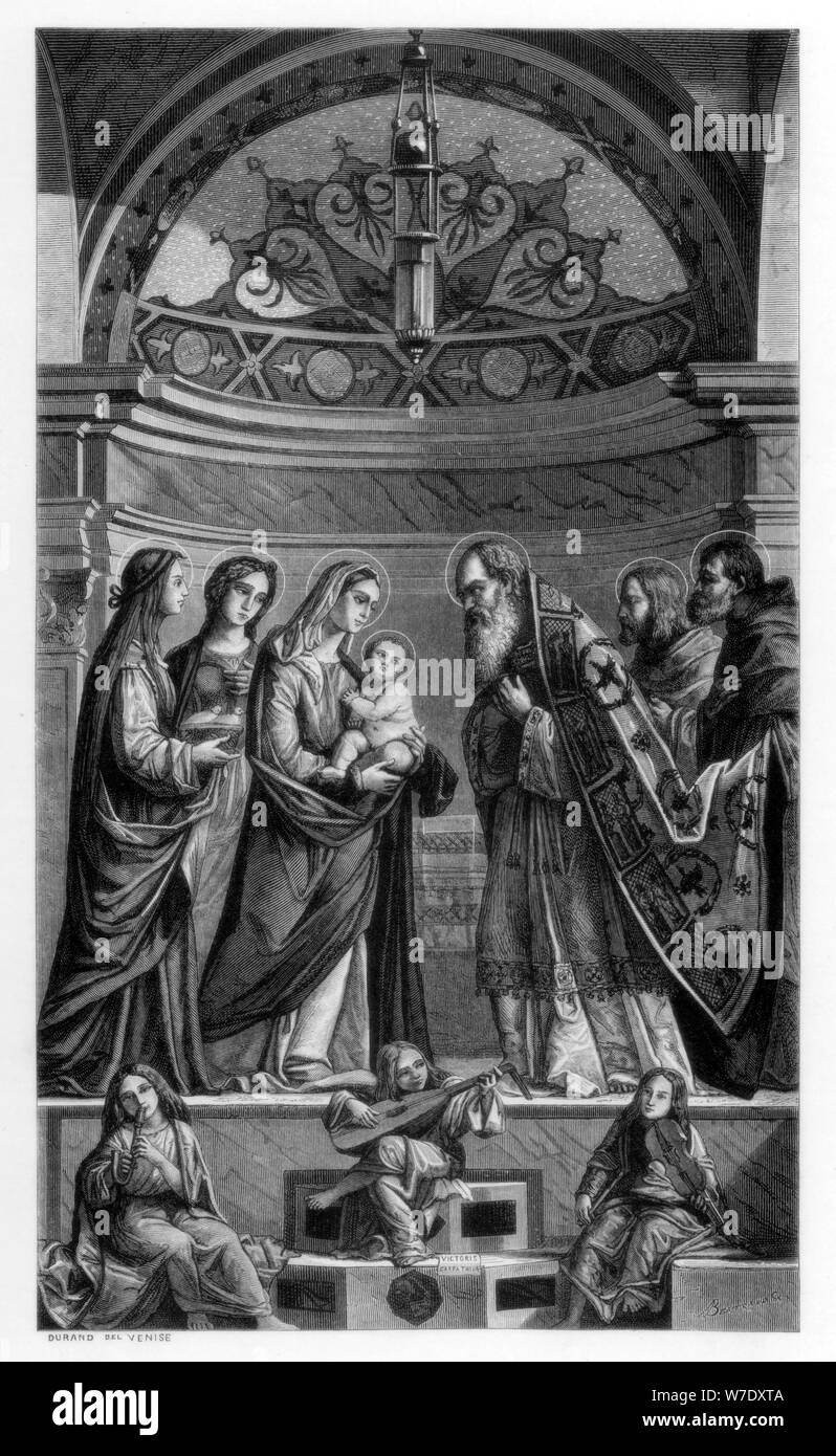 "Présentation de Jésus au Temple", 1510 (1870). Artiste : Bertrand Banque D'Images