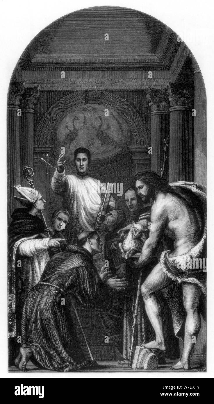 'St Lorenzo Giustiniani et autres Saints', 1532 (1870). Artiste : Inconnu Banque D'Images