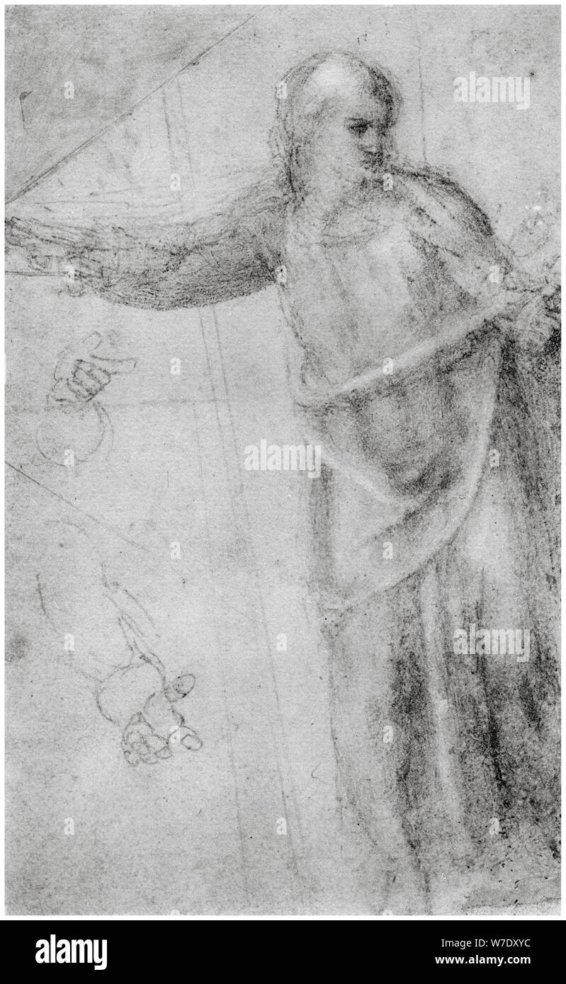 Etude pour une figure du Christ, c1555 (1958). Artiste : Inconnu Banque D'Images