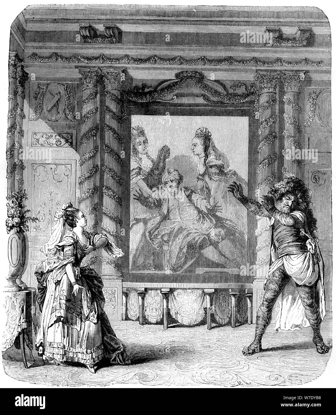 "Zemire et Azor', opéra comique, 1771 (1882-1884). Artiste : Inconnu Banque D'Images