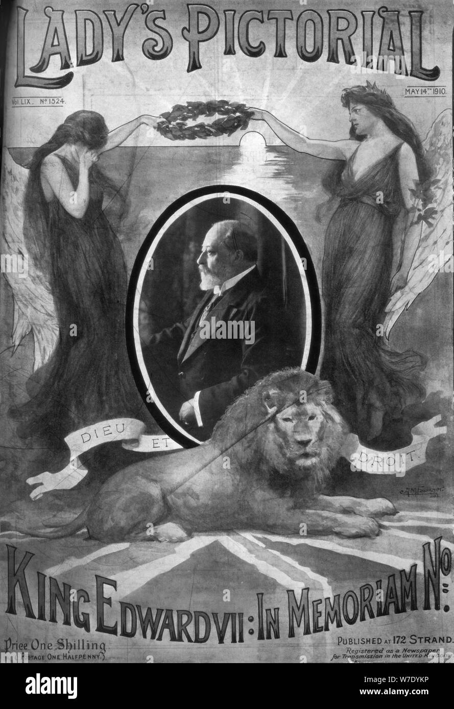 Capot avant de Lady's Pictorial, 14 mai 1910.Artiste : suis Faulkner Banque D'Images