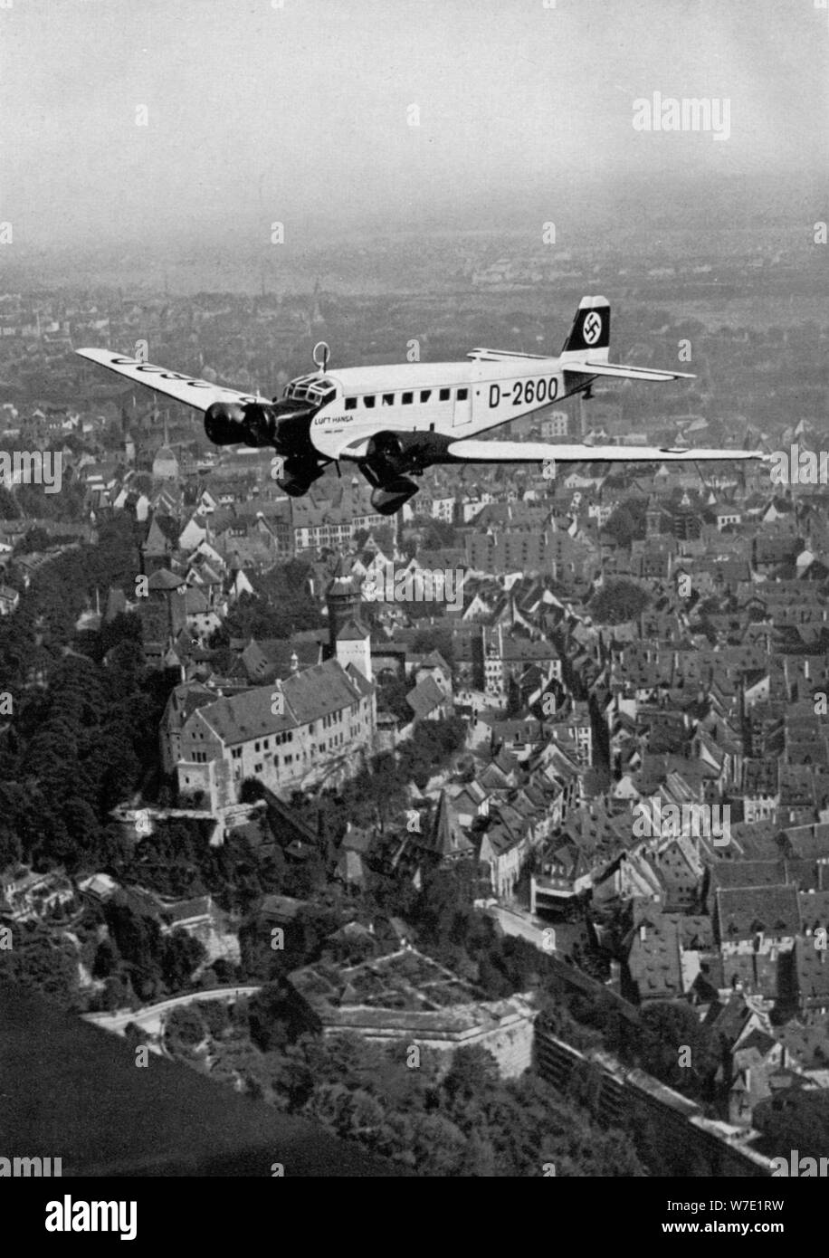 Junkers Ju 52 d'aéronefs plus-2600 Nuremberg, Allemagne, 1934. Artiste : Inconnu Banque D'Images