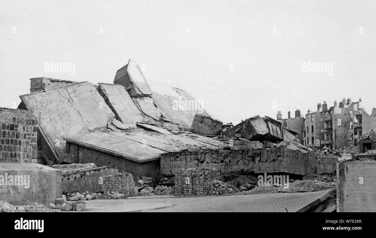 Vestiges d'un U-boot stylo, Kiel, Allemagne, c1945-c1965( ?). Artiste : Inconnu Banque D'Images