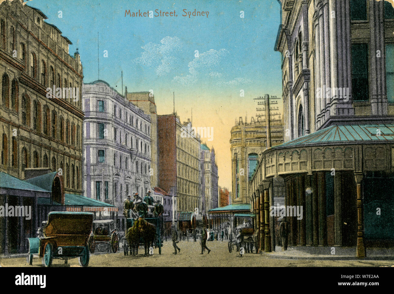 Market Street, Sydney, Nouvelle-Galles du Sud, Australie, c1900-c1919. Artiste : Inconnu Banque D'Images