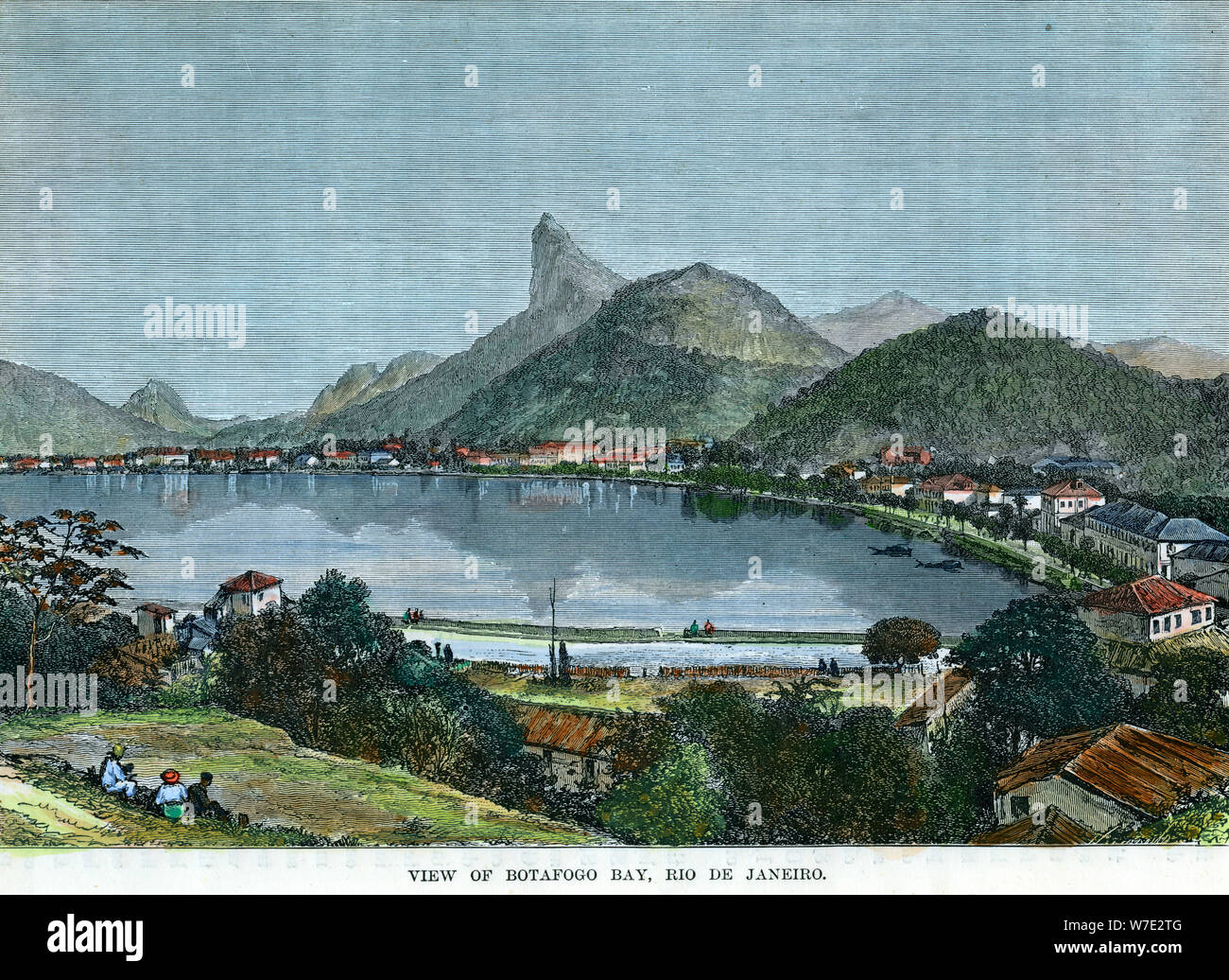 'Vue de la baie de Botafogo, Rio de Janeiro, Brésil', c1880. Artiste : Inconnu Banque D'Images