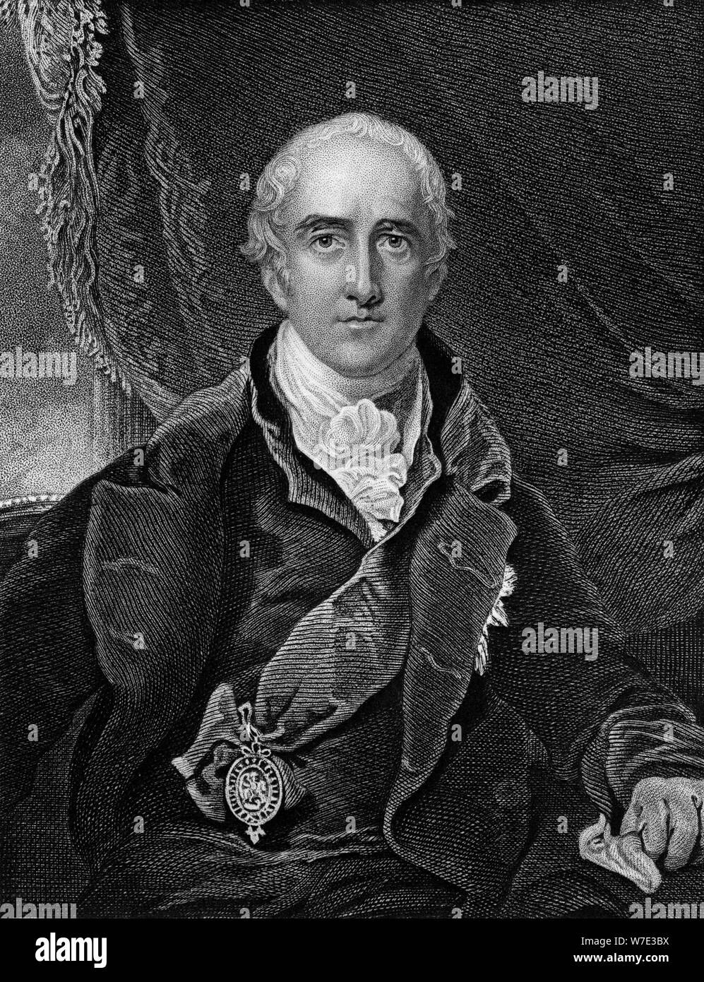Richard Wellesley, Marquis Wellesley, homme politique britannique et administrateur colonial, 1813 (c1857).Artiste : G Adcock Banque D'Images