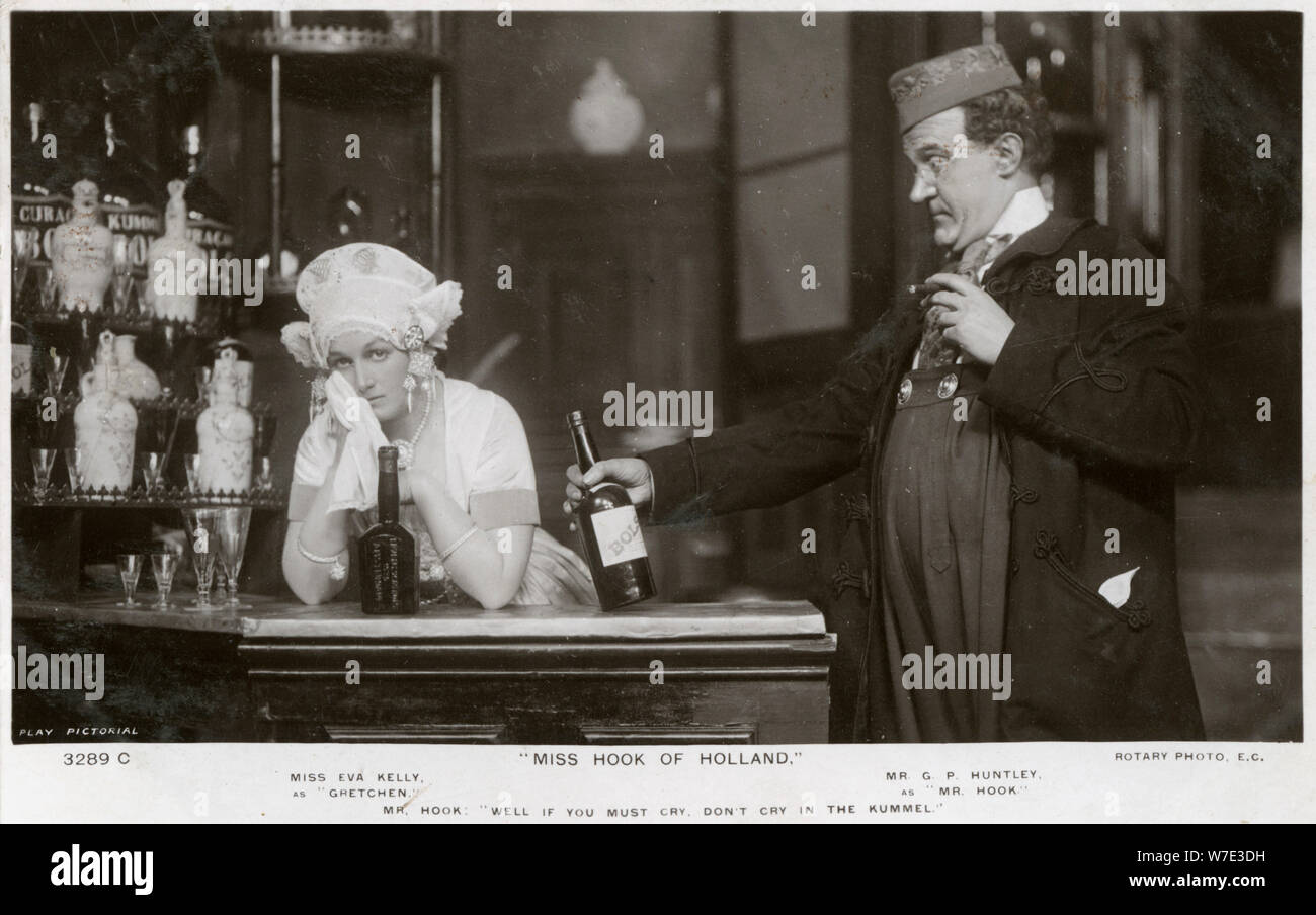 Eva Kelly et GP Huntley, acteurs britanniques, c1907.Artist : Photo rotatif Banque D'Images