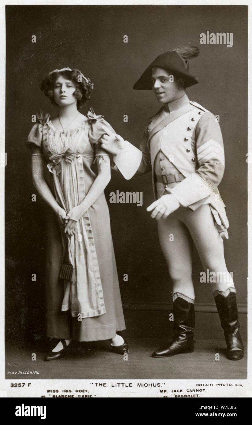 Iris Hoey et Jack ne peut pas, acteurs britanniques, c1908.Artist : Photo rotatif Banque D'Images