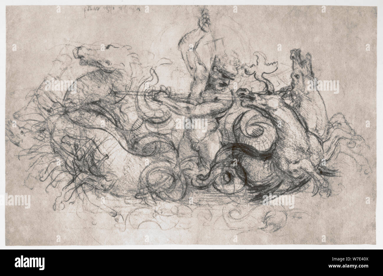 'Neptune', c1504. Artiste : Leonardo da Vinci Banque D'Images