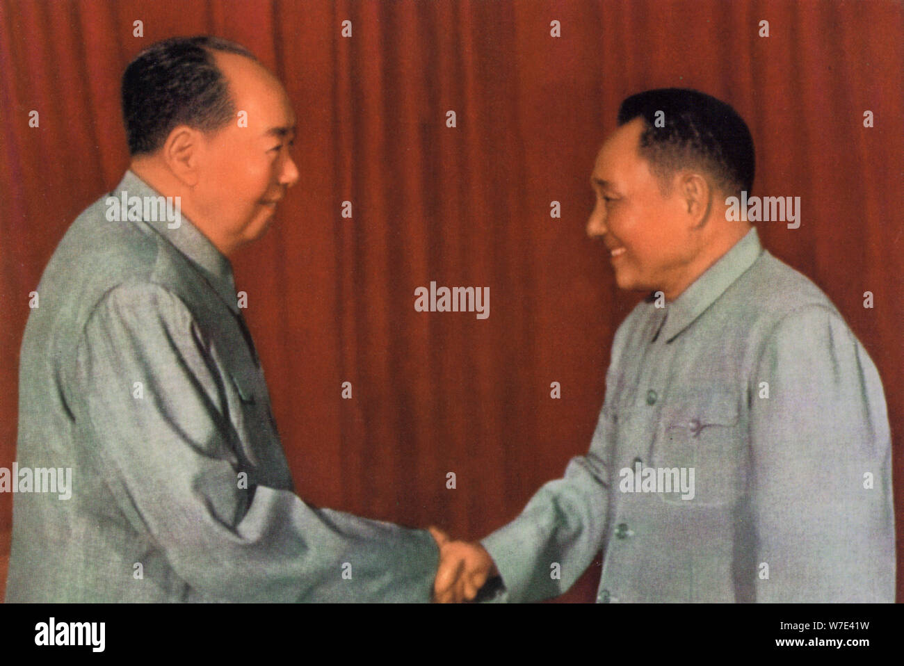 Mao Zedong et Deng Xiaoping, les dirigeants communistes chinois, c1960s( ?). Artiste : Inconnu Banque D'Images