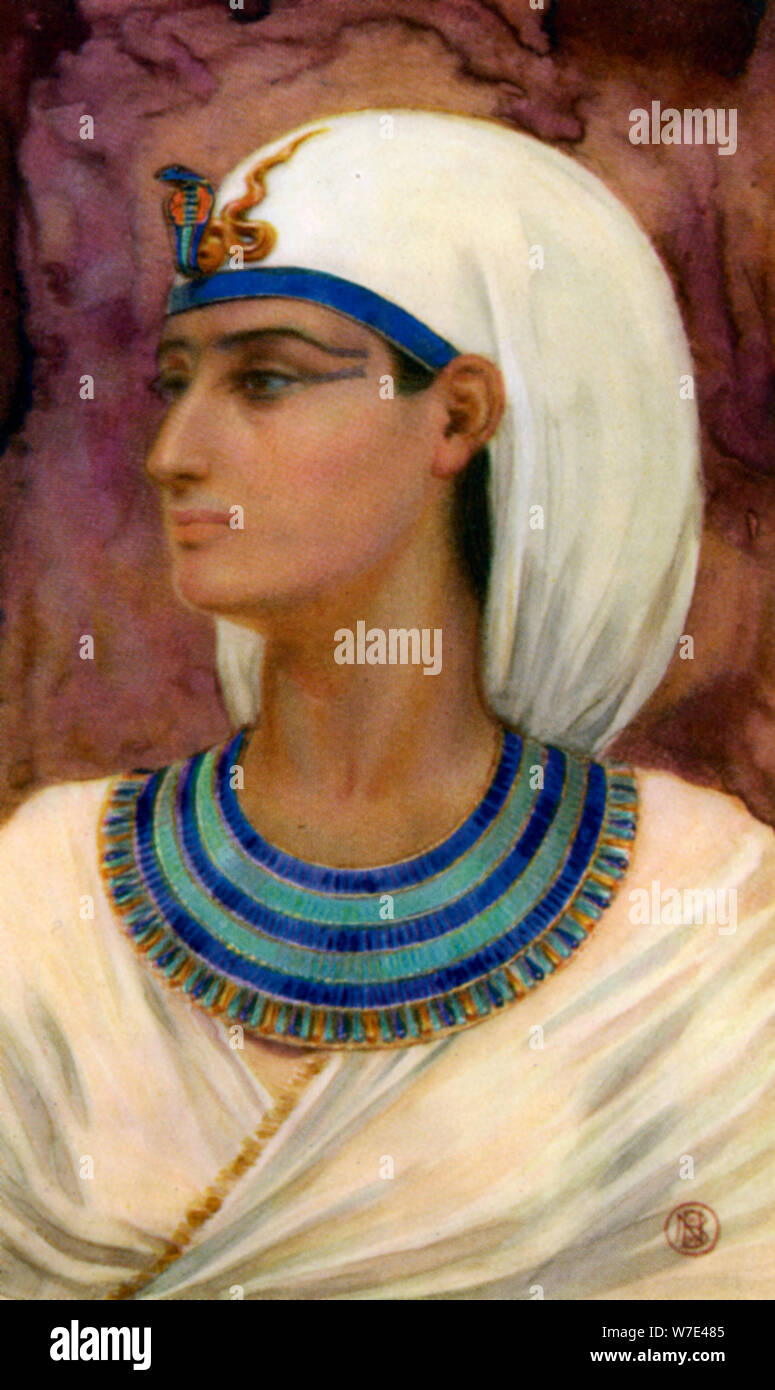 Hatshepsout, Reine de l'Égypte ancienne de la xviiième dynastie, 15ème siècle avant J.-C. (1926). Artiste : Winifred Mabel Brunton Banque D'Images
