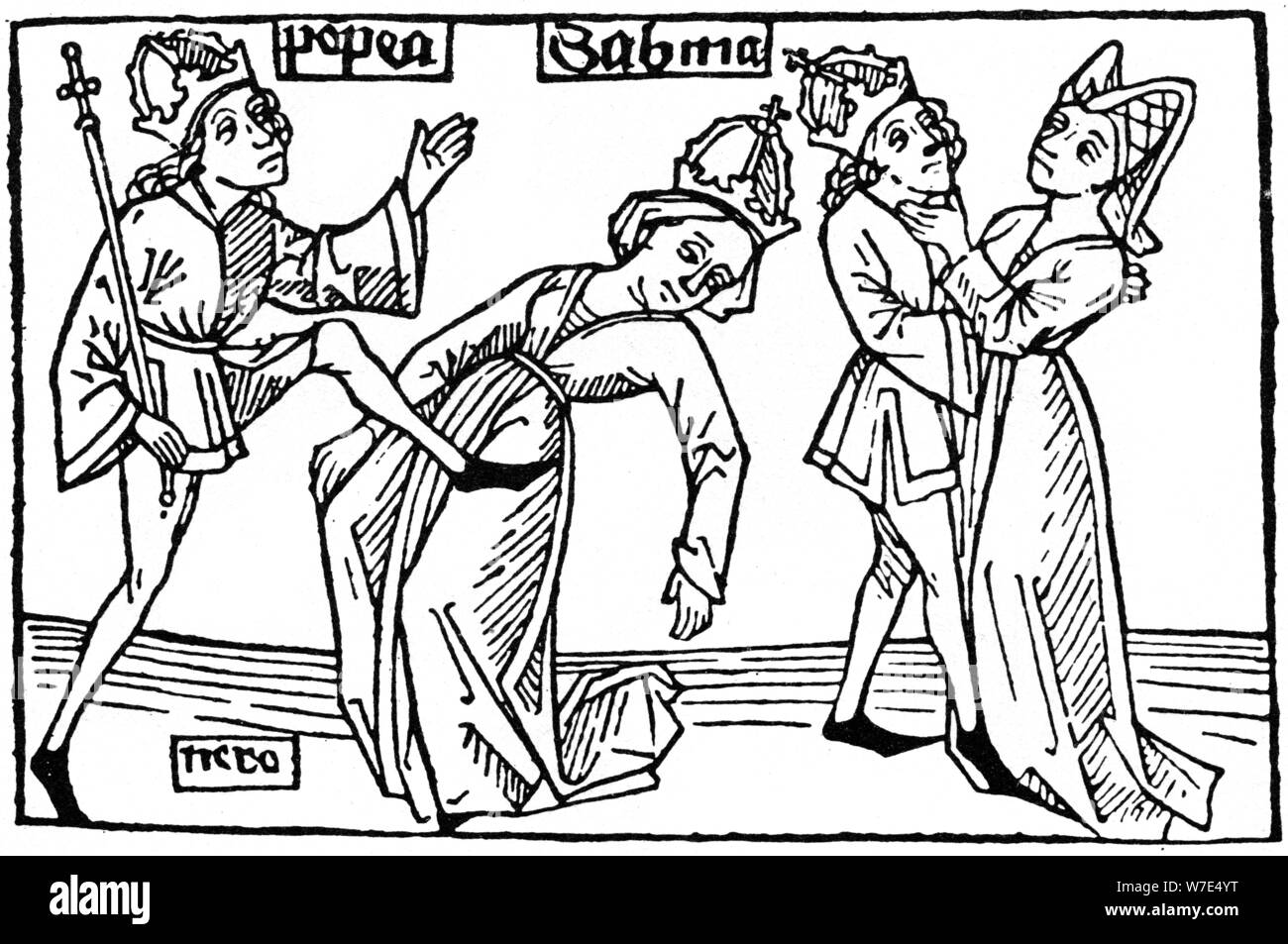 Nero et Poppaea, 1479 (1964). Artiste : Anon Banque D'Images