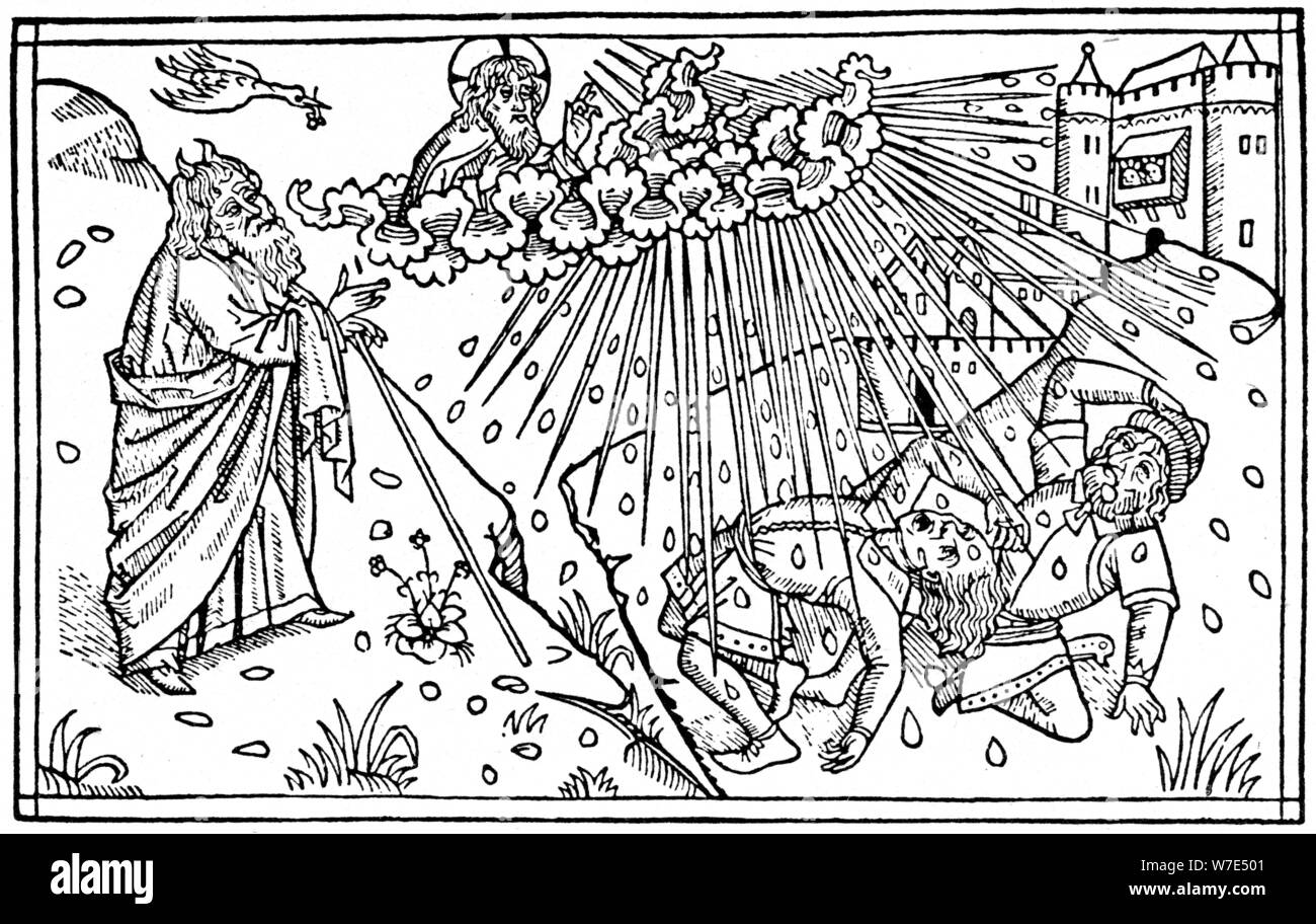 Les égyptiens en proie, 1480 (1964). Artiste : Anon Banque D'Images