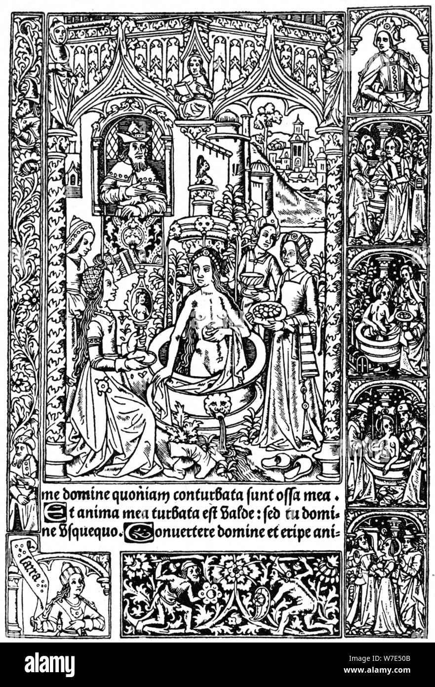 Bethsabée, 1498 (1964). Artiste : Anon Banque D'Images