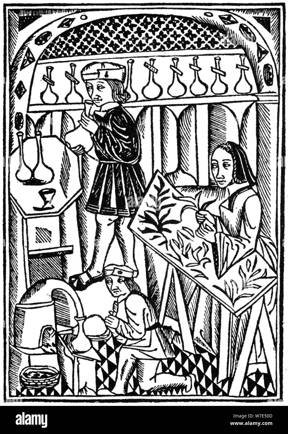 L'illustration de : Le Proprietaire des choses, 1500 (1964). Artiste : Anon Banque D'Images