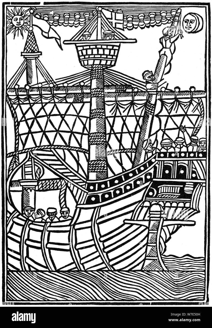 Caravel espagnole, 1439 (1964). Artiste : Anon Banque D'Images