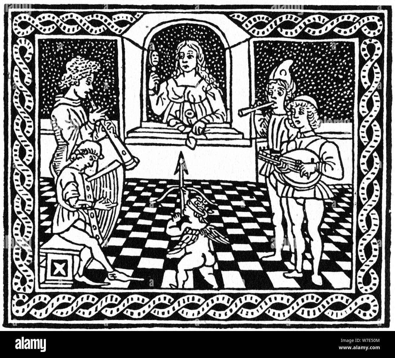 Gravure sur bois vénitien, c1500 (1964). Artiste : Anon Banque D'Images