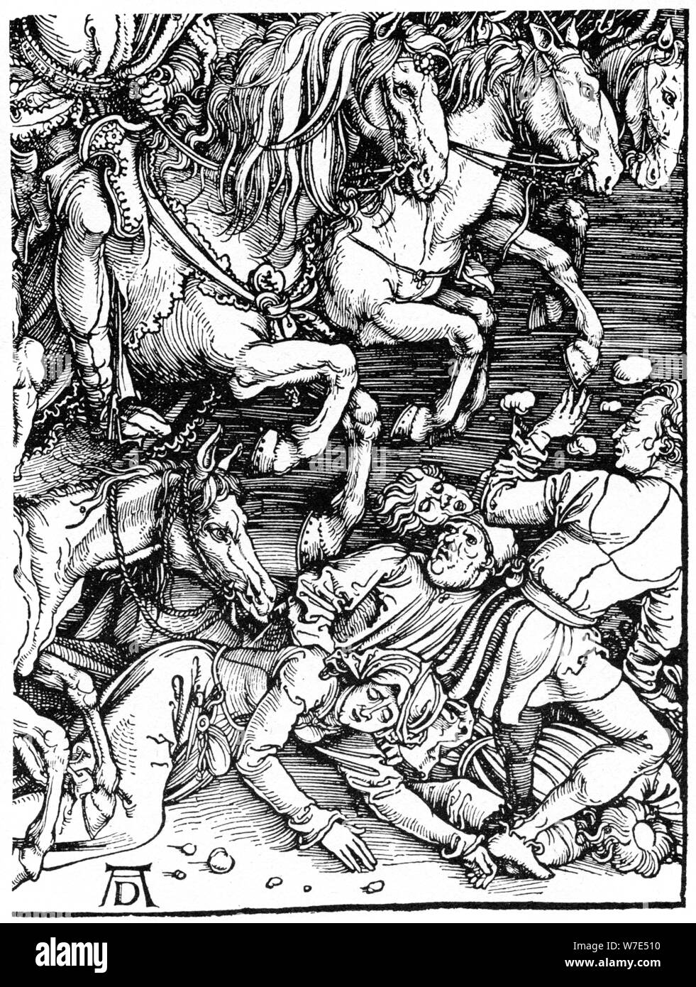 Détail de l 'Apocalypse', 1498 (1964). Artiste : Anon Banque D'Images