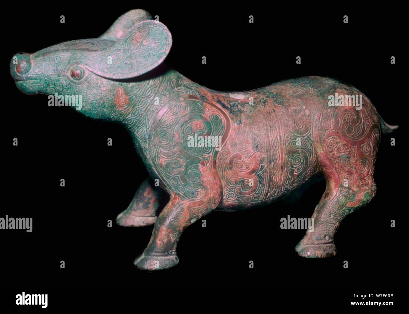 Bronze chinois tapir-like. Artiste : Inconnu Banque D'Images