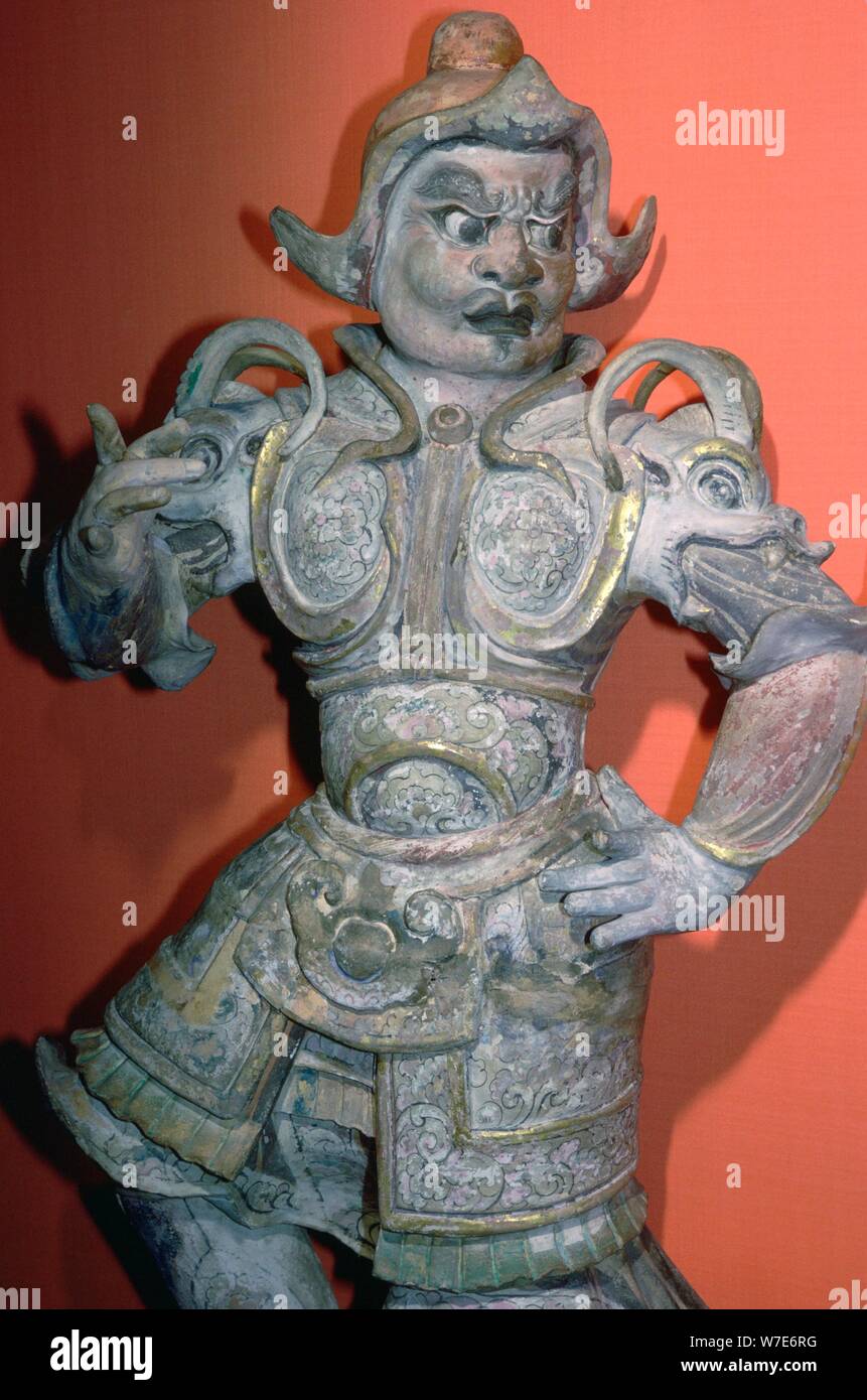 Une tombe d'un tuteur ou d'lokopala, protecteur des morts, dynastie des Tang, la Chine, 618-906. Artiste : Inconnu Banque D'Images