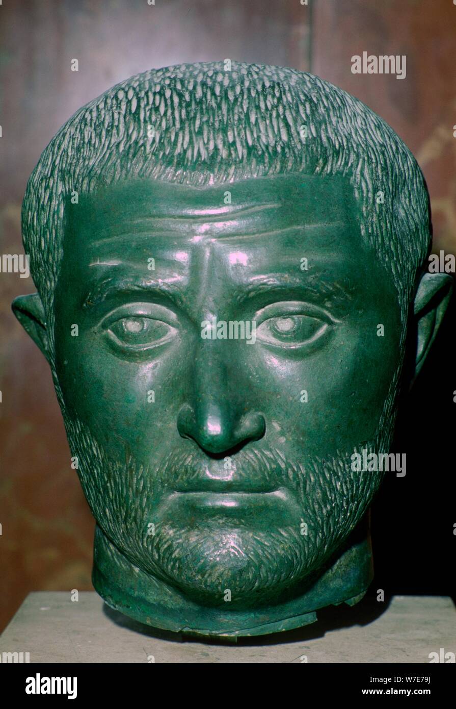 Buste de Trébonien Galle, 3e siècle. Artiste : Inconnu Banque D'Images