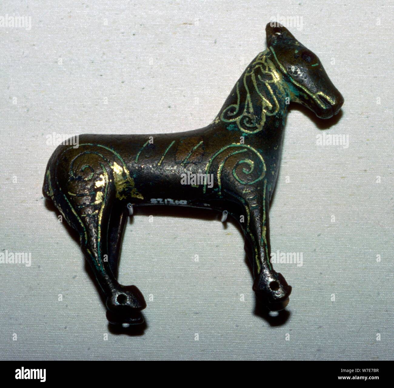 Cheval en bronze en forme de girouette. Artiste : Inconnu Banque D'Images