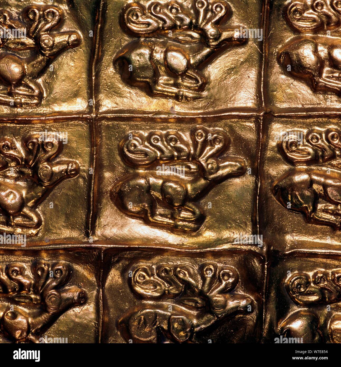 Détail de la feuille d'or d'un carquois Scythe, 6e siècle Artiste : Inconnu Banque D'Images