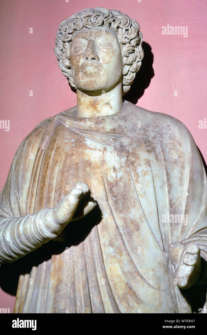 Statue d'un magistrat municipal romain, 4e siècle. Artiste : Inconnu Banque D'Images