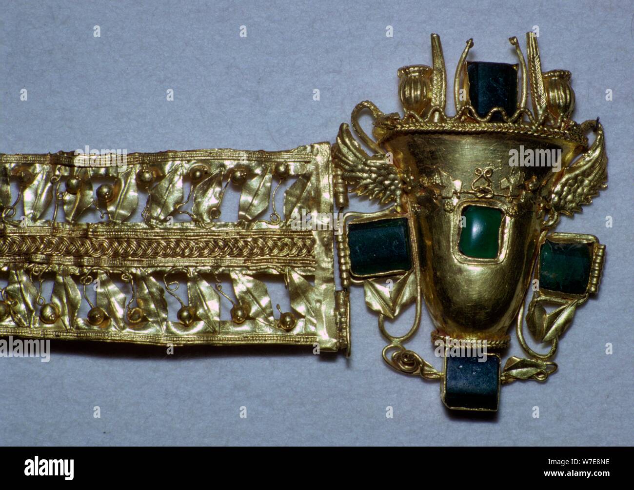 Bracelet romain d'or. Artiste : Inconnu Banque D'Images