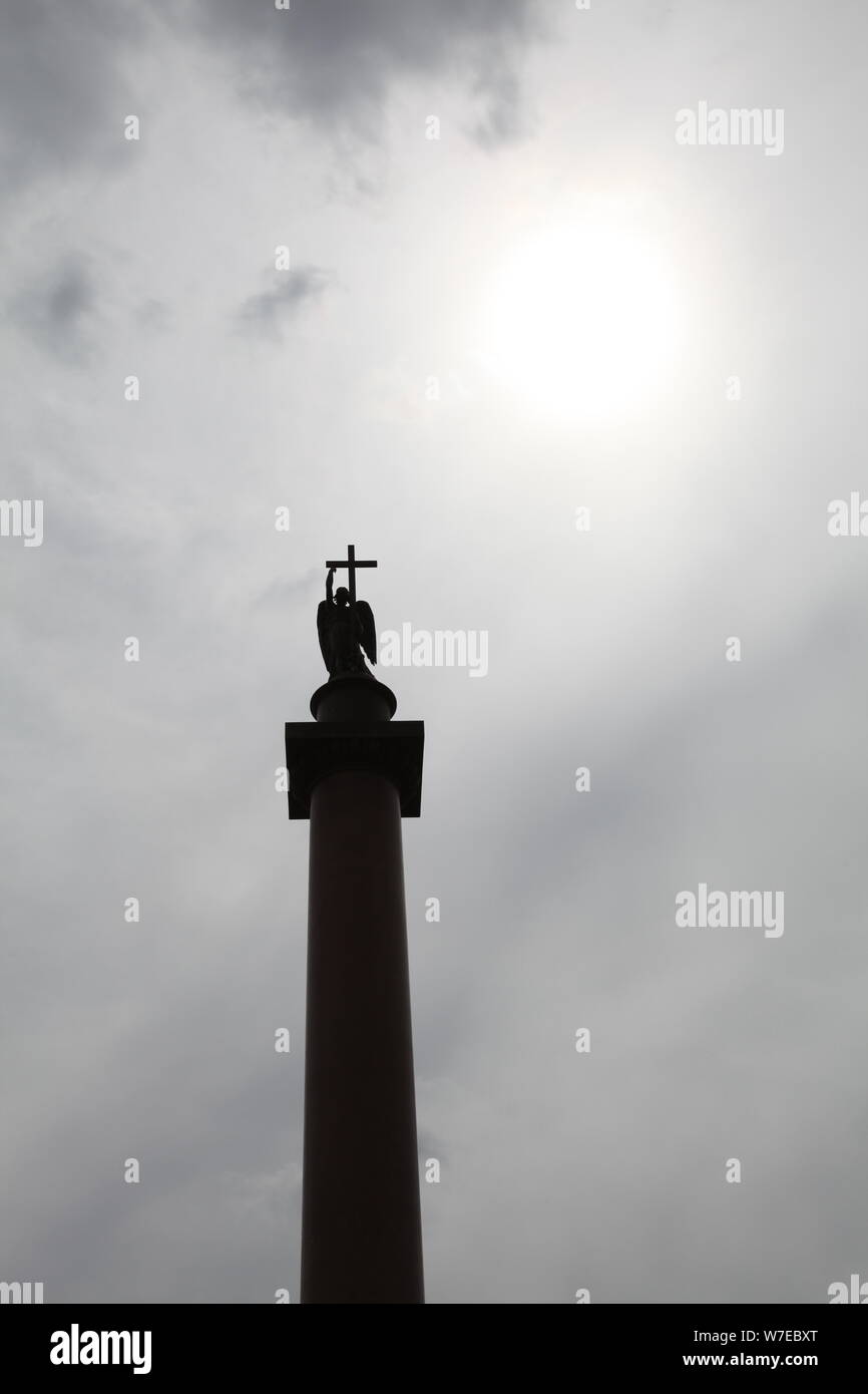 Colonne Alexandre, St Pétersbourg, Russie, 2011. Artiste : Sheldon Marshall Banque D'Images