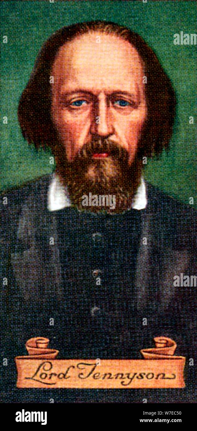 Lord Tennyson, tirée d'une série de cartes de la cigarette, 1935. Artiste : Inconnu Banque D'Images