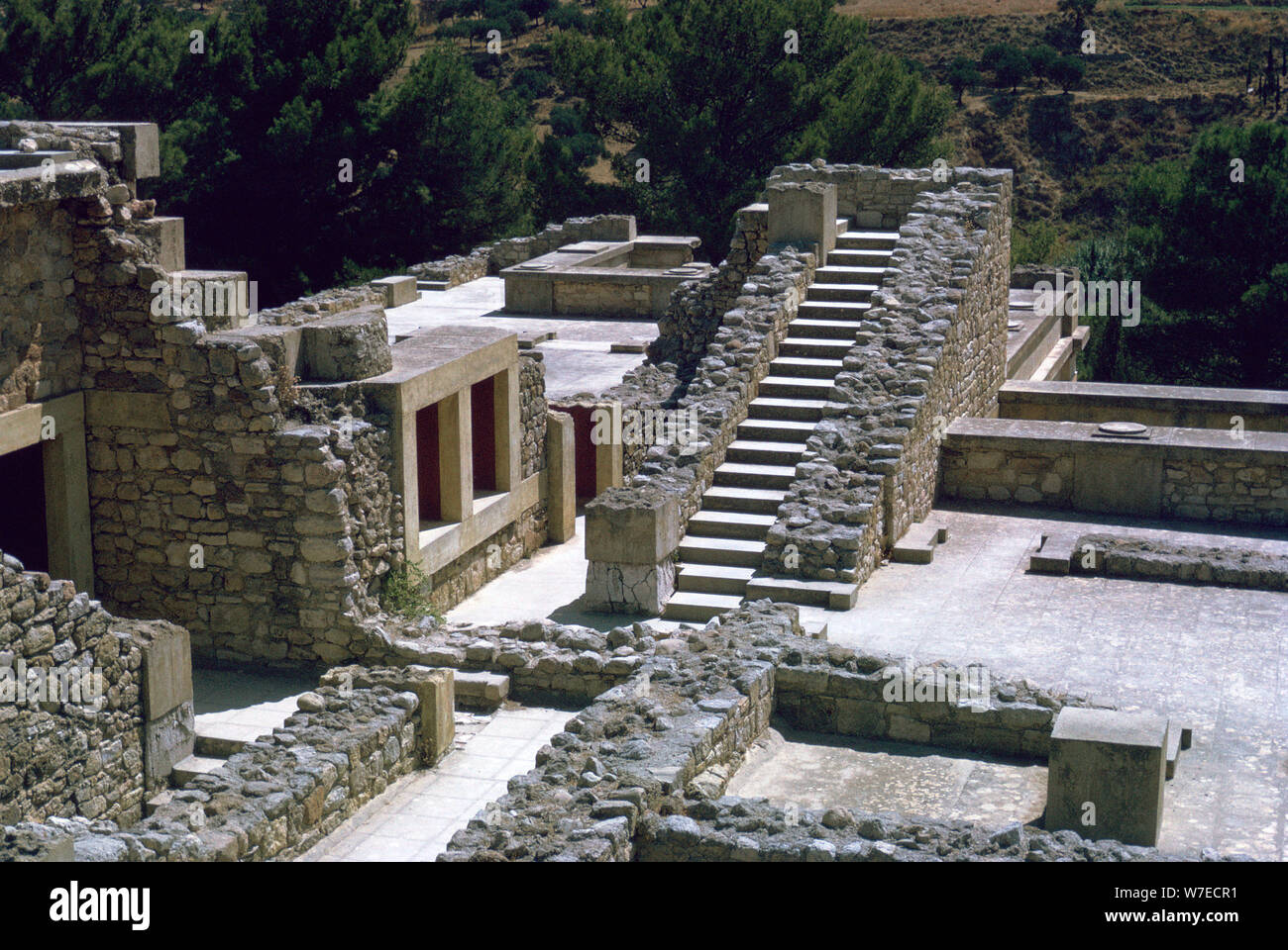 Palais Royal minoen de Knossos en Crète. Artiste : Inconnu Banque D'Images