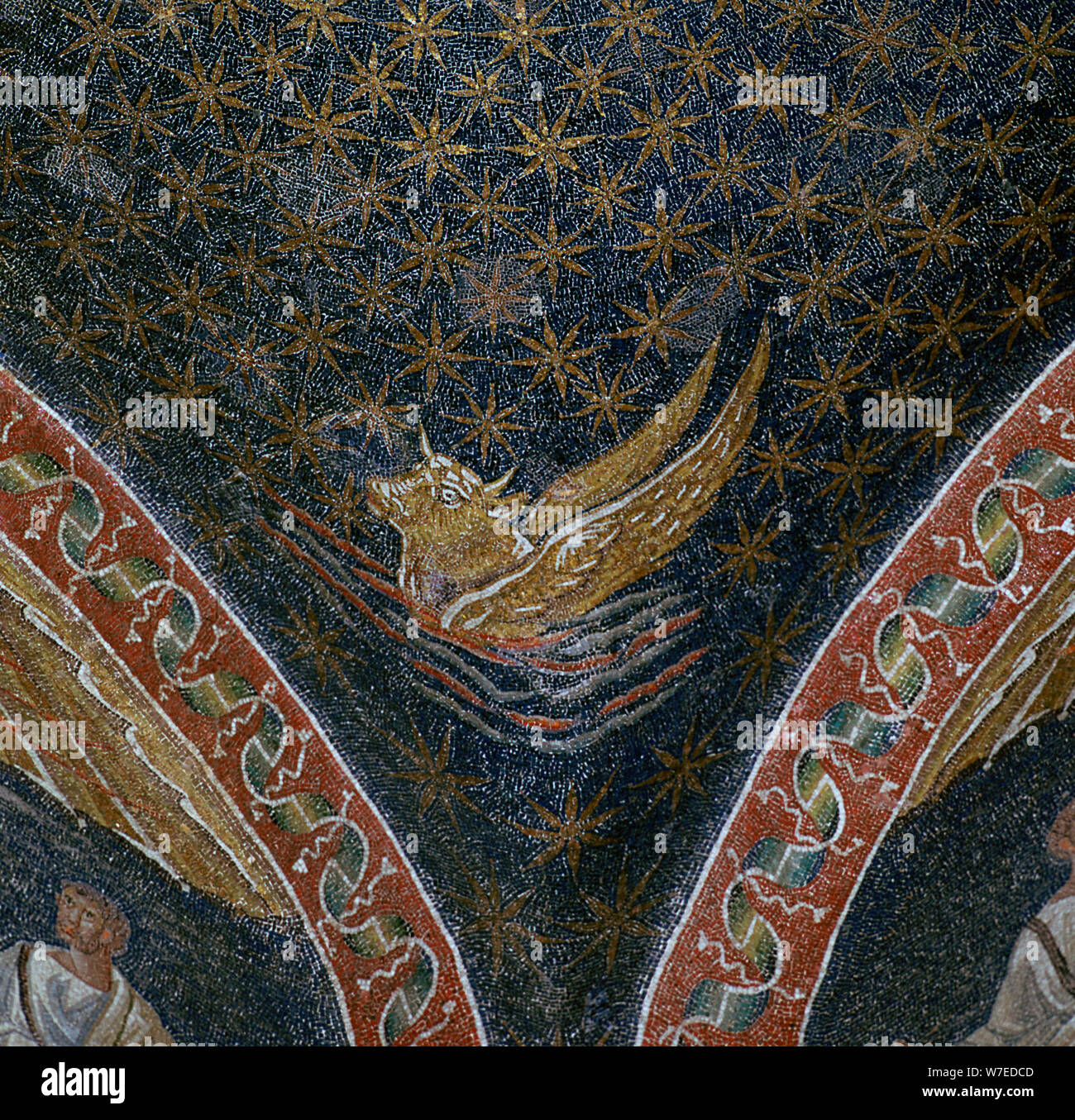 Mosaïque de la base du Mausolée de Galla Placida, 5e siècle. Artiste : Inconnu Banque D'Images