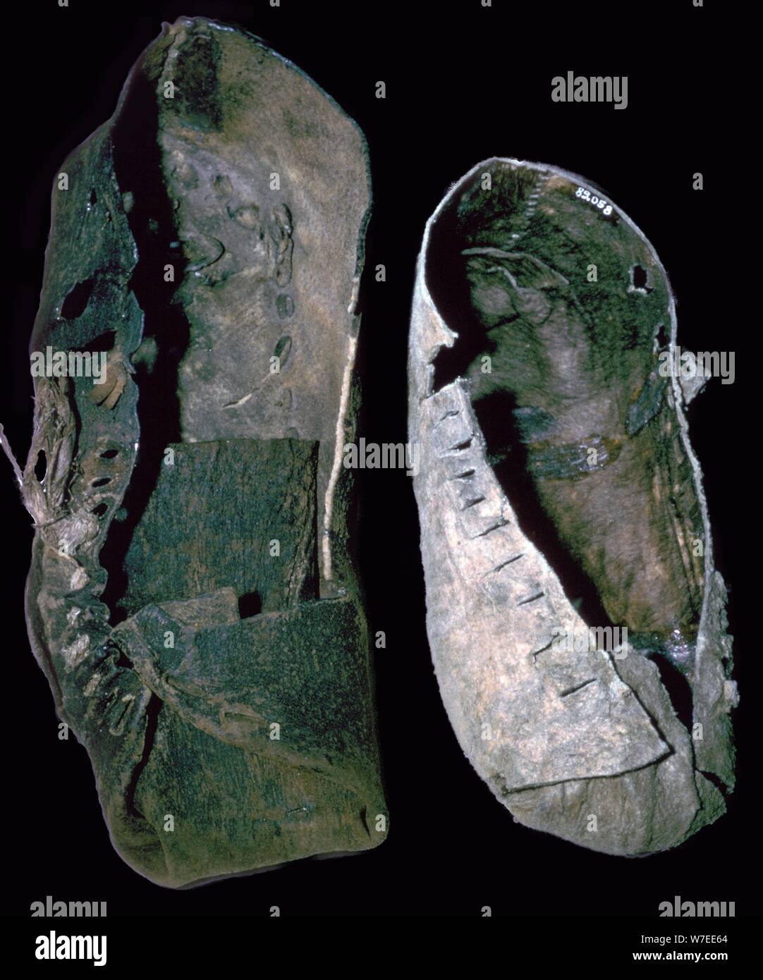 Chaussures en cuir à partir de mines de sel, 6ème siècle avant JC. Artiste : Inconnu Banque D'Images