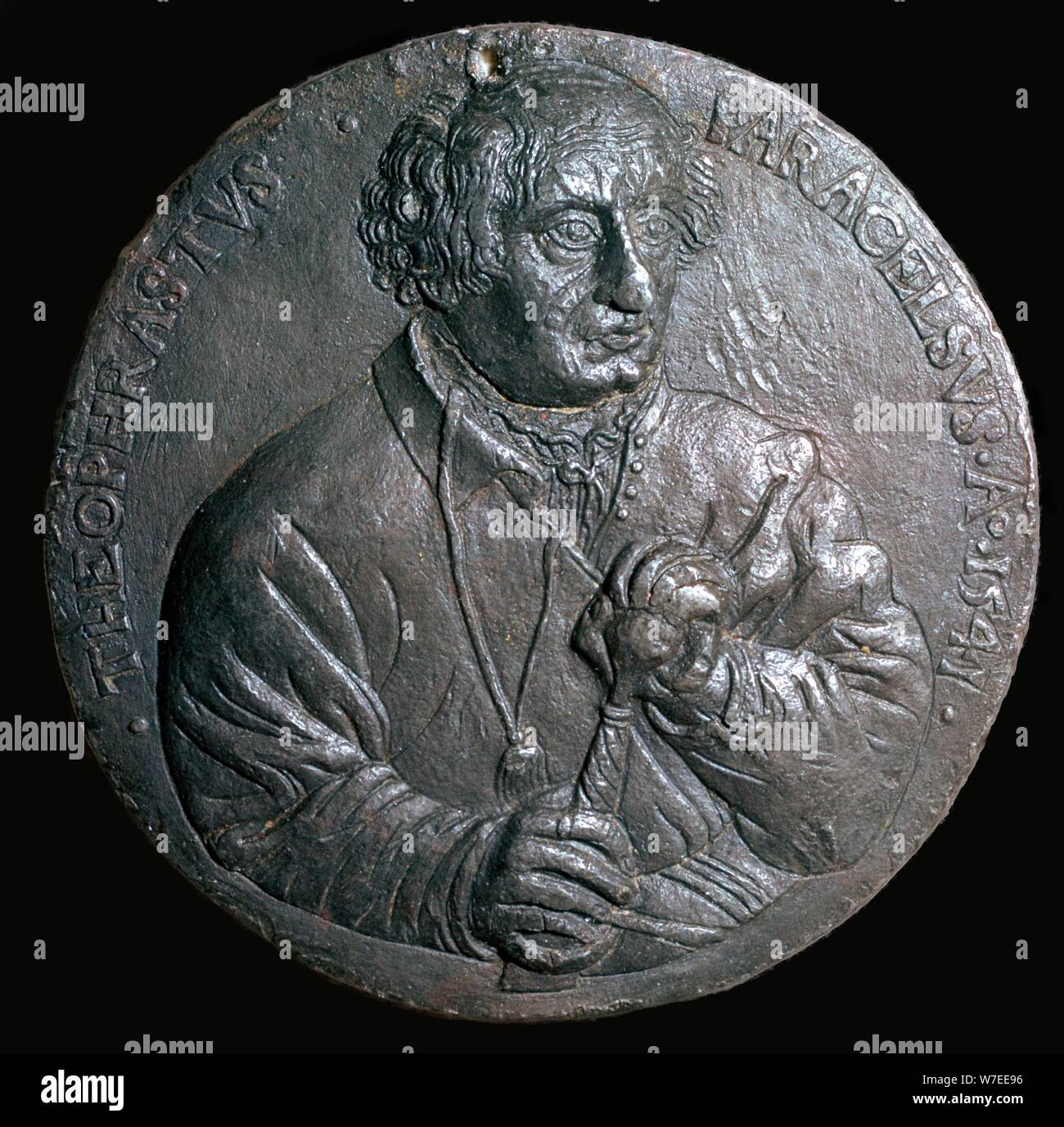 Médaille de Paracelse. Artiste : Inconnu Banque D'Images