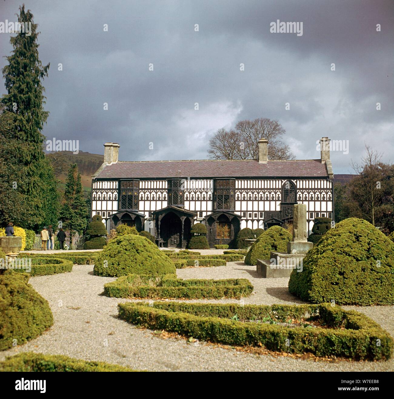 Noir à pans de bois et de la maison blanche, 18e siècle. Artiste : Inconnu Banque D'Images